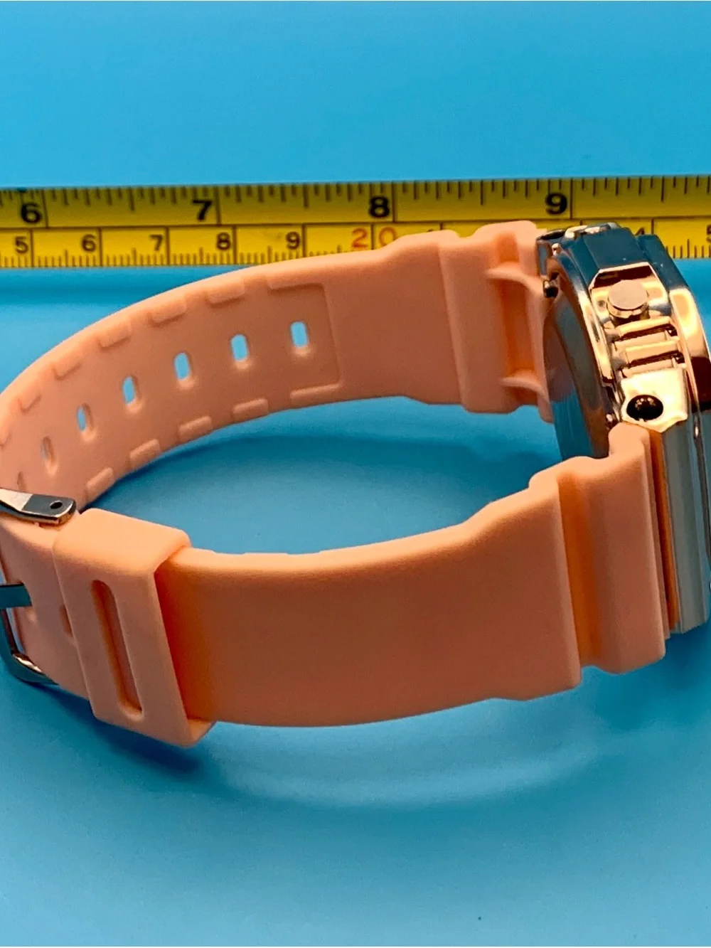 Unisex Digital Wristwatch Chrono Day Date Backlight Alarm Silicone Band Working